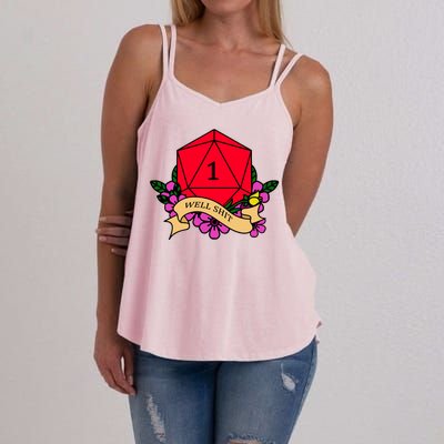 DND Well Shit Dice Game Women's Strappy Tank