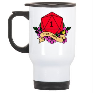 DND Well Shit Dice Game Stainless Steel Travel Mug