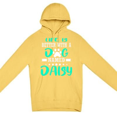 Dog Named Daisy Cute Funny Dog Owner Mom Dad Christmas Gift Premium Pullover Hoodie