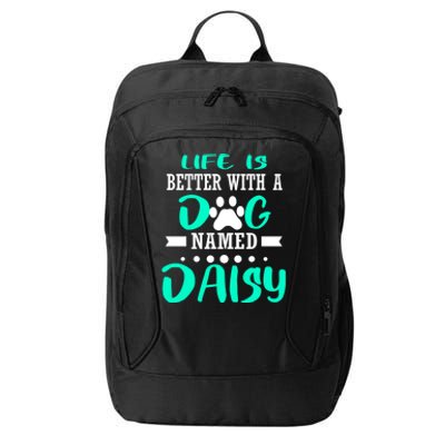 Dog Named Daisy Cute Funny Dog Owner Mom Dad Christmas Gift City Backpack