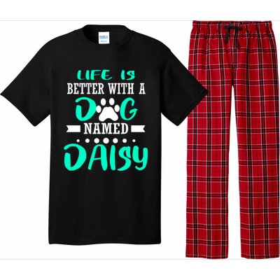 Dog Named Daisy Cute Funny Dog Owner Mom Dad Christmas Gift Pajama Set