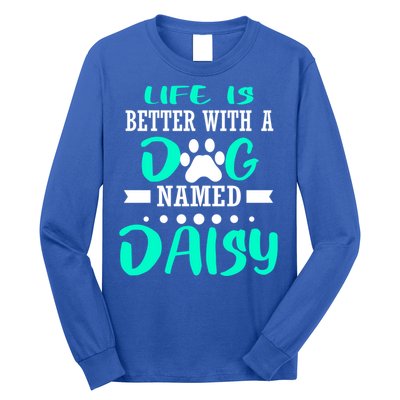 Dog Named Daisy Cute Funny Dog Owner Mom Dad Christmas Gift Long Sleeve Shirt