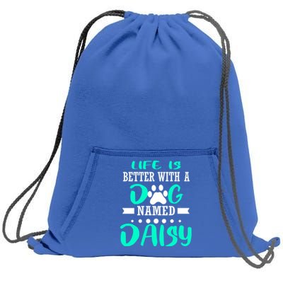 Dog Named Daisy Cute Funny Dog Owner Mom Dad Christmas Gift Sweatshirt Cinch Pack Bag