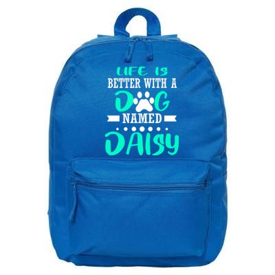 Dog Named Daisy Cute Funny Dog Owner Mom Dad Christmas Gift 16 in Basic Backpack