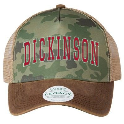 Dickinson North Dakota Souvenir College Style Red Text Legacy Tie Dye Trucker Hat