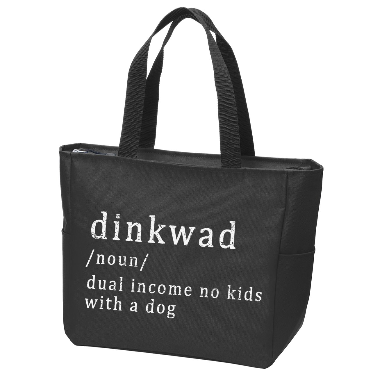 Dinkwad Noun Dual Income No With A Dog Zip Tote Bag