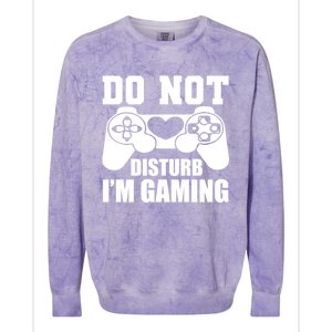 Do Not Disturb IM Gaming Late Night Gamer Game Mode Gear Gift Colorblast Crewneck Sweatshirt