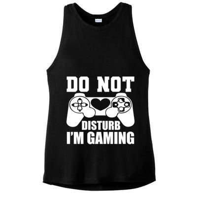 Do Not Disturb IM Gaming Late Night Gamer Game Mode Gear Gift Ladies PosiCharge Tri-Blend Wicking Tank
