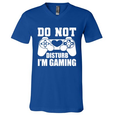 Do Not Disturb IM Gaming Late Night Gamer Game Mode Gear Gift V-Neck T-Shirt