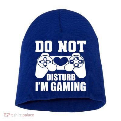 Do Not Disturb IM Gaming Late Night Gamer Game Mode Gear Gift Short Acrylic Beanie