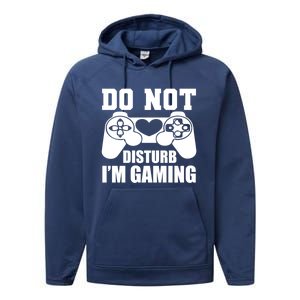 Do Not Disturb IM Gaming Late Night Gamer Game Mode Gear Gift Performance Fleece Hoodie