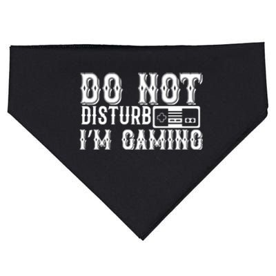 Do Not Disturb I'M Gaming USA-Made Doggie Bandana