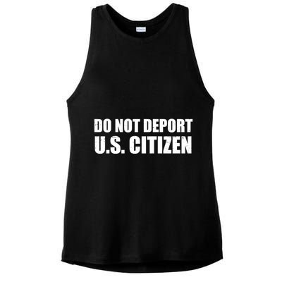 Do Not Deport Us Citizen Ladies PosiCharge Tri-Blend Wicking Tank