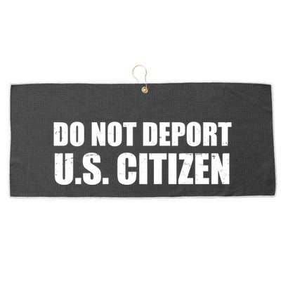 Do Not Deport Us Citizen Large Microfiber Waffle Golf Towel
