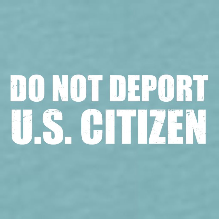Do Not Deport Us Citizen Sueded Cloud Jersey T-Shirt