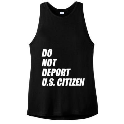 Do Not Deport Us Citizen Ladies PosiCharge Tri-Blend Wicking Tank