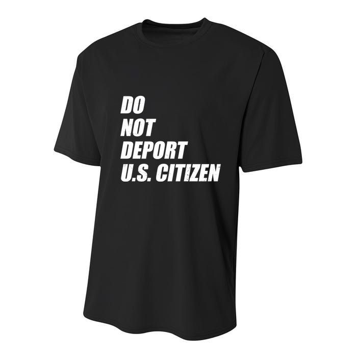 Do Not Deport Us Citizen Youth Performance Sprint T-Shirt