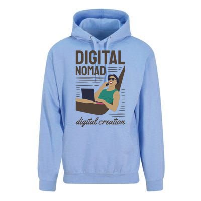 Digital Nomad Digital Creation Unisex Surf Hoodie