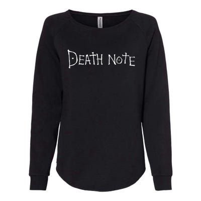 Death Note Womens California Wash Sweatshirt