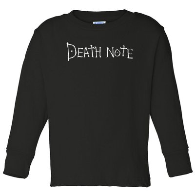 Death Note Toddler Long Sleeve Shirt