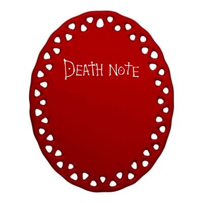 Death Note Ceramic Oval Ornament