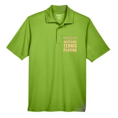 Do Not Disturb While Watching Tennis Playing Unless You Have Tacos Men's Origin Performance Pique Polo