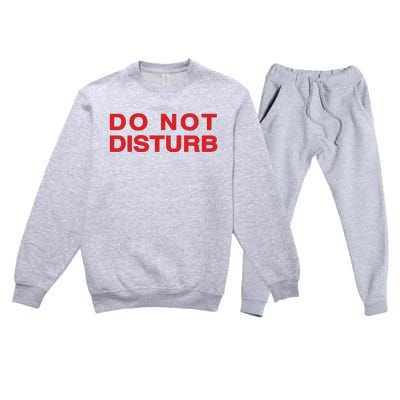 Do Not Disturb Premium Crewneck Sweatsuit Set