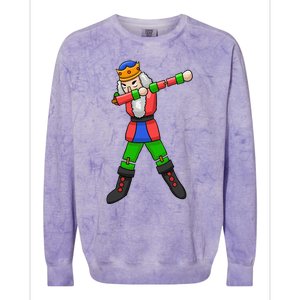 Dabbing Nutcracker Colorblast Crewneck Sweatshirt