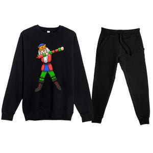 Dabbing Nutcracker Premium Crewneck Sweatsuit Set