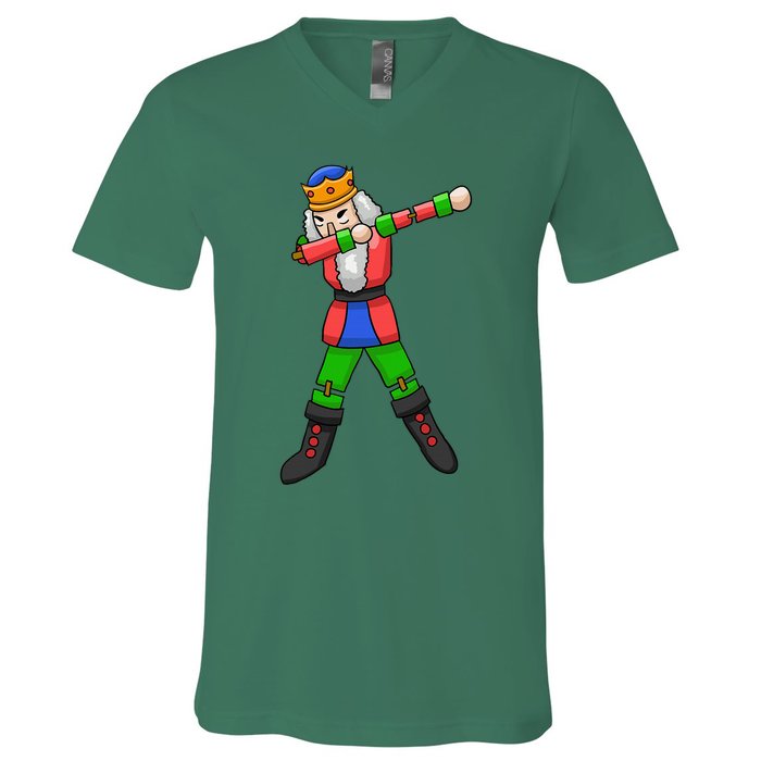 Dabbing Nutcracker V-Neck T-Shirt