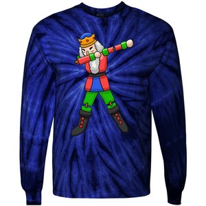 Dabbing Nutcracker Tie-Dye Long Sleeve Shirt