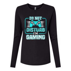 Do Not Disturb I'm Gaming Funny Gamer Video Games Boys Womens Cotton Relaxed Long Sleeve T-Shirt