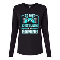 Do Not Disturb I'm Gaming Funny Gamer Video Games Boys Womens Cotton Relaxed Long Sleeve T-Shirt