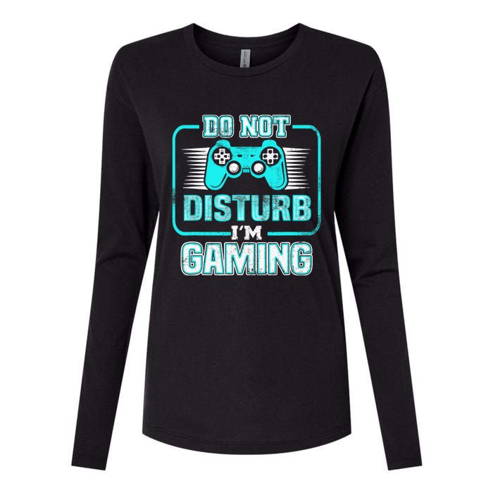 Do Not Disturb I'm Gaming Funny Gamer Video Games Boys Womens Cotton Relaxed Long Sleeve T-Shirt