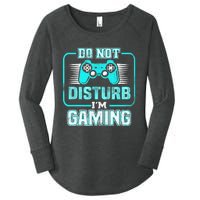 Do Not Disturb I'm Gaming Funny Gamer Video Games Boys Women's Perfect Tri Tunic Long Sleeve Shirt