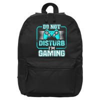 Do Not Disturb I'm Gaming Funny Gamer Video Games Boys 16 in Basic Backpack