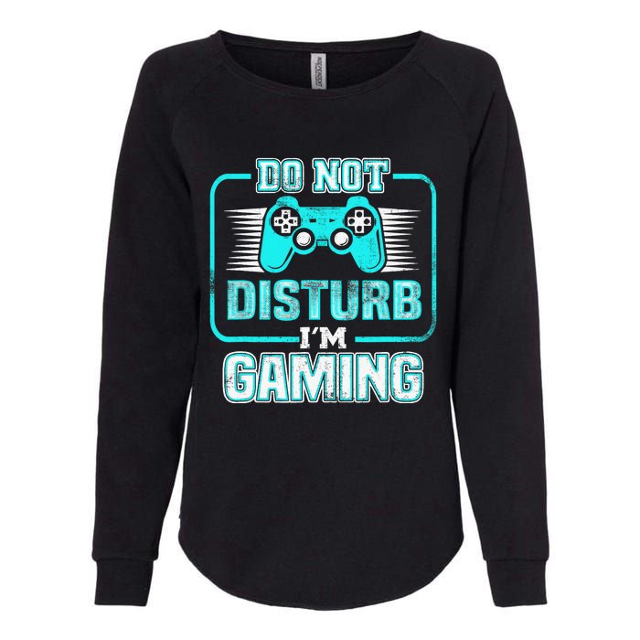 Do Not Disturb I'm Gaming Funny Gamer Video Games Boys Womens California Wash Sweatshirt