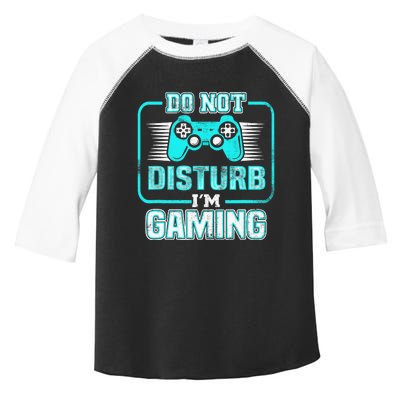 Do Not Disturb I'm Gaming Funny Gamer Video Games Boys Toddler Fine Jersey T-Shirt