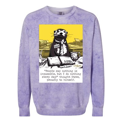 Doing Nothing Colorblast Crewneck Sweatshirt