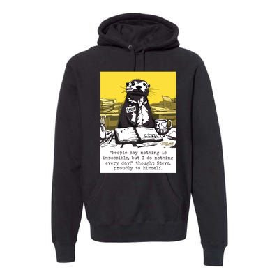 Doing Nothing Premium Hoodie