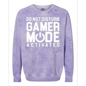 Do Not Disturb Gamer Mode Activated Colorblast Crewneck Sweatshirt