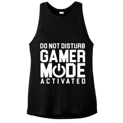 Do Not Disturb Gamer Mode Activated Ladies PosiCharge Tri-Blend Wicking Tank