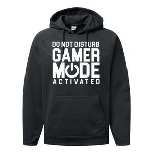 Do Not Disturb Gamer Mode Activated Performance Fleece Hoodie