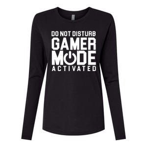 Do Not Disturb Gamer Mode Activated Womens Cotton Relaxed Long Sleeve T-Shirt