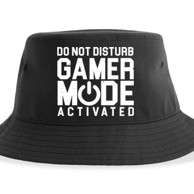 Do Not Disturb Gamer Mode Activated Sustainable Bucket Hat