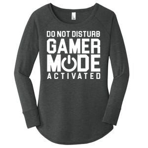 Do Not Disturb Gamer Mode Activated Women's Perfect Tri Tunic Long Sleeve Shirt