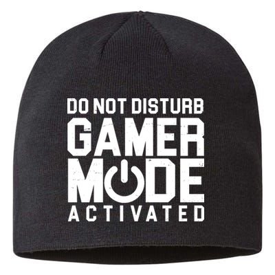 Do Not Disturb Gamer Mode Activated Sustainable Beanie