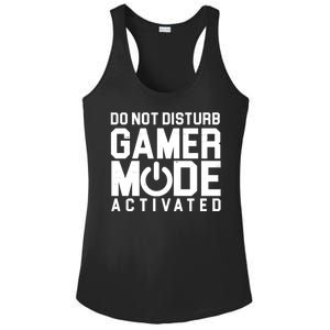 Do Not Disturb Gamer Mode Activated Ladies PosiCharge Competitor Racerback Tank