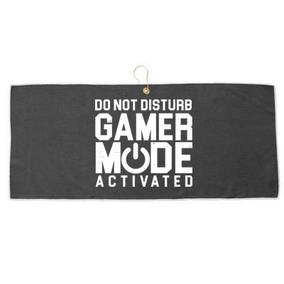 Do Not Disturb Gamer Mode Activated Large Microfiber Waffle Golf Towel