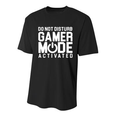 Do Not Disturb Gamer Mode Activated Youth Performance Sprint T-Shirt
